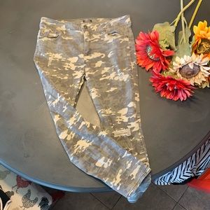 Camo Jeans w/ slight distress